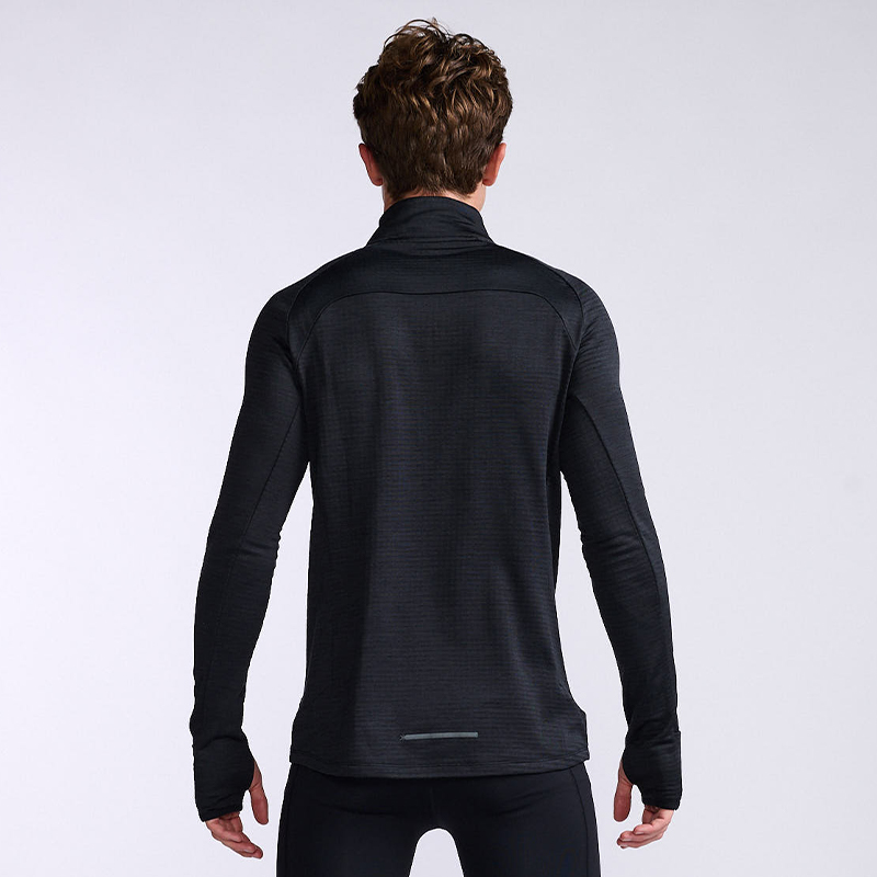 2XU 燃烧系列男秋冬运动保暖加绒上衣 跑步套头衫户外轻便抓绒衣