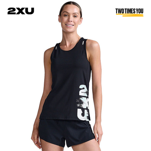 2XU Light Speed系列透气户外跑步运动背心无袖T恤女马拉松速干衣 - 图0