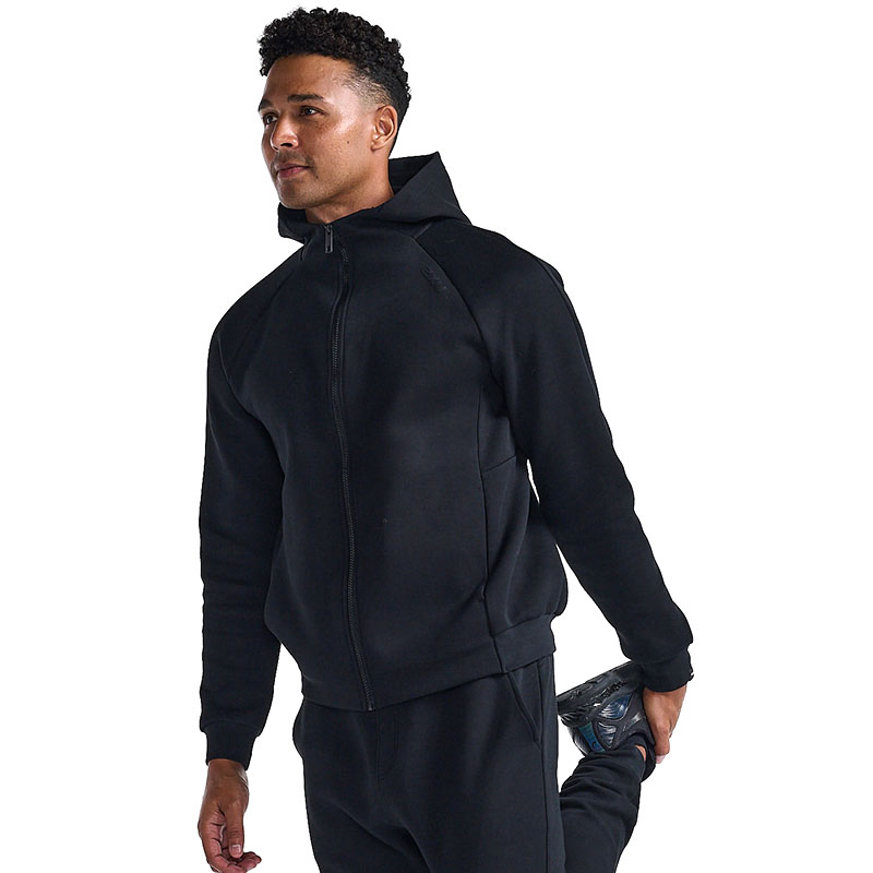 2XU Commute系列全拉链帽衫卫衣男士秋冬开衫保暖通勤连帽拉链衫