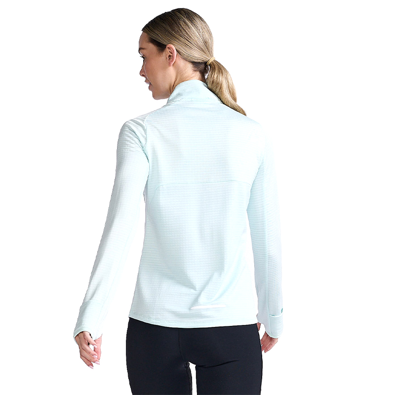 2XU 燃烧系列跑步服女抓绒秋冬户外长袖衫加绒上衣运动服保暖透气