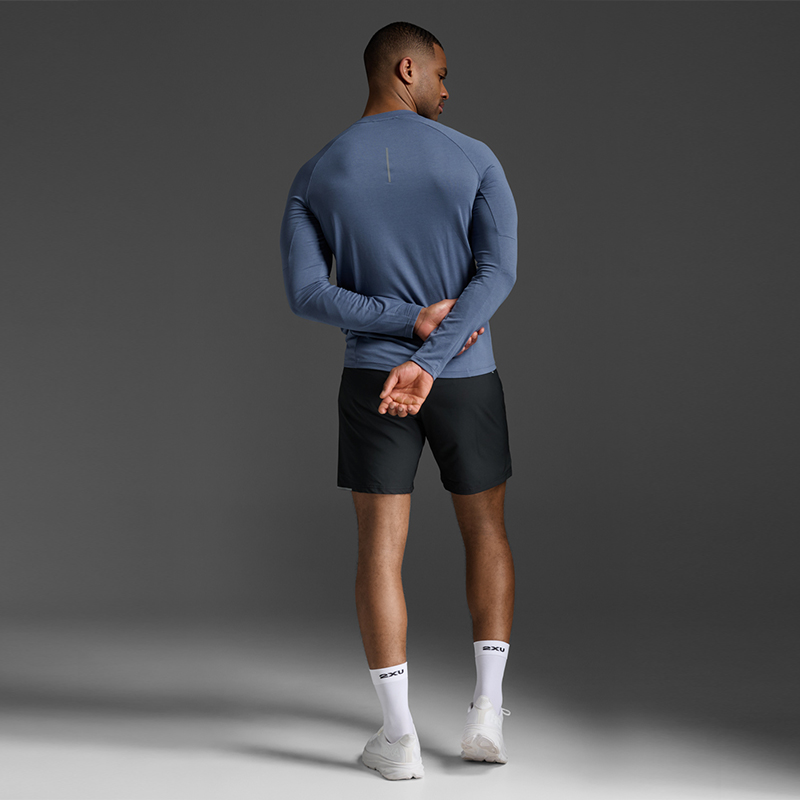 2XU 燃烧系列男士打底T恤秋冬户外运动跑步长袖加厚保暖抑菌锁温