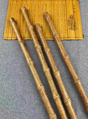实木太极棍龙凤檀文玩棍竹节手把棍短棍武术棍长棍防身棍车载棍