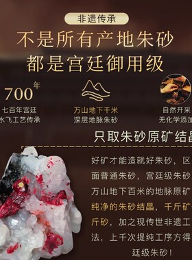 正品天然朱砂吊坠男女款属蛇本命年阴阳鱼太极八卦护身符挂件项链