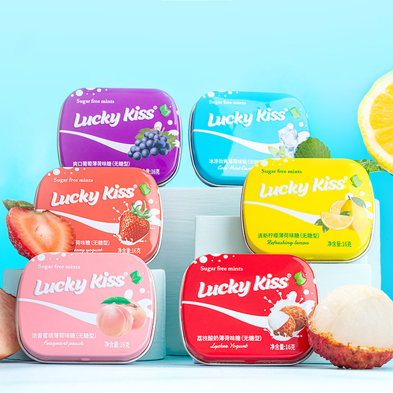 luckykiss無糖薄荷糖網紅香體接吻糖清新口氣隨身零食9口香糖果_luckykiss旗艦店_零食/堅果/特產