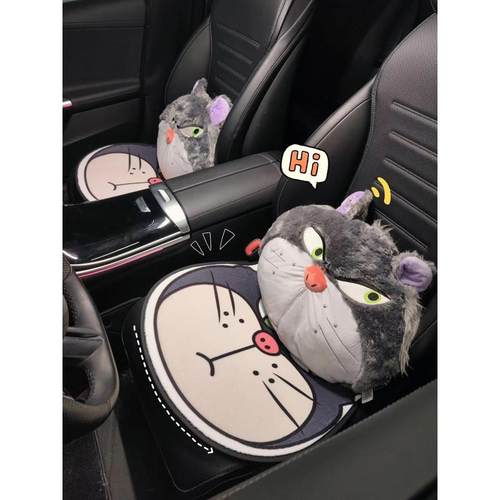 汽车头枕护颈枕车载车用特斯拉运动座椅腰靠可爱理想路西法主驾驶 - 图3