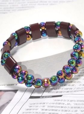 Fashion Weight Loss Black Stone Bracelet Beads Burning Fat M