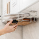 Punch-free wall-mounted pot lid rack