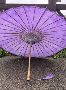 油纸伞非遗古风防雨绿色手造云龙纸浸染复古传统新中式伞女汉服伞