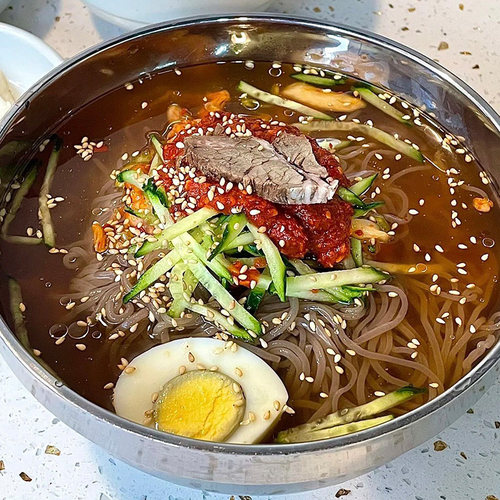 延边朝鲜族大冷面正宗荞麦韩式速食小吃东北特产面条真空袋装凉面 - 图0