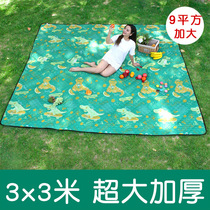 3x3m Mega Spring Cruise Mat Picnic Cushion Anti-Damp Cushion Thickened Waterproof Portable Outdoor Camping Tent Lawn Mat Lawn Mat