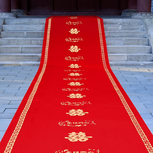 Roter Teppich, Einweg-Hochzeitsöffnung, Ladentür, verdickt, Einweihungsparty, Hochzeit, wasserdicht, rutschfest