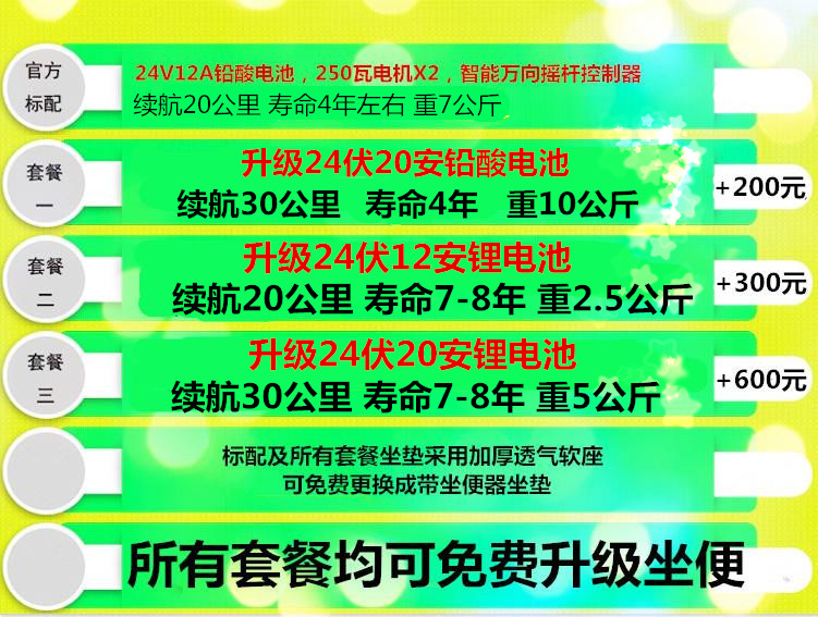 电动轮椅 电动轮椅电池 代步车 电动折叠智能老人代步车轻便残疾