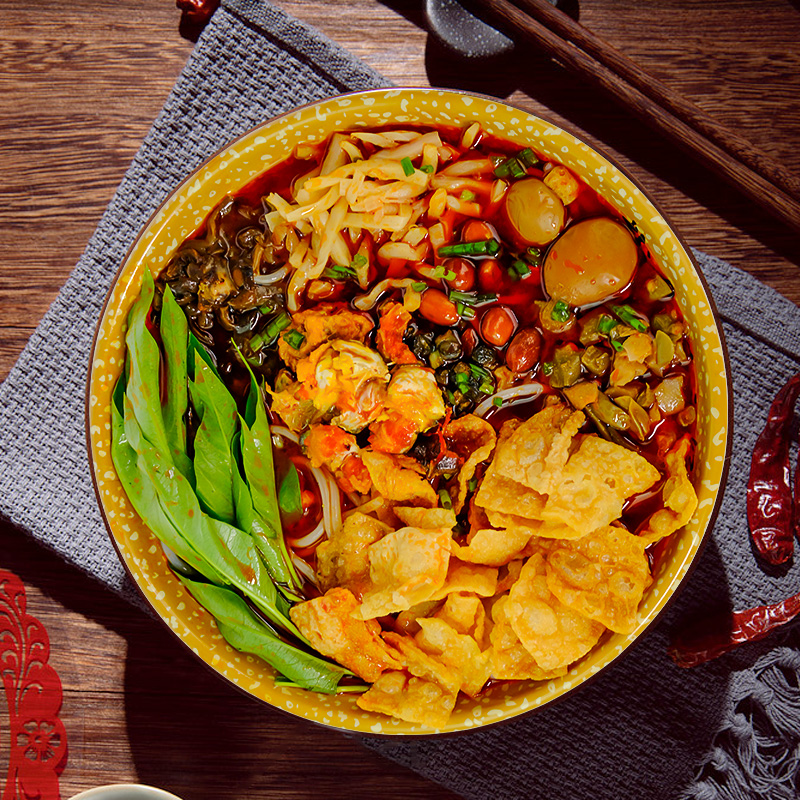 螺小匠柳州螺蛳粉广西正宗蟹黄味螺狮粉速食米粉410g*8袋装礼盒