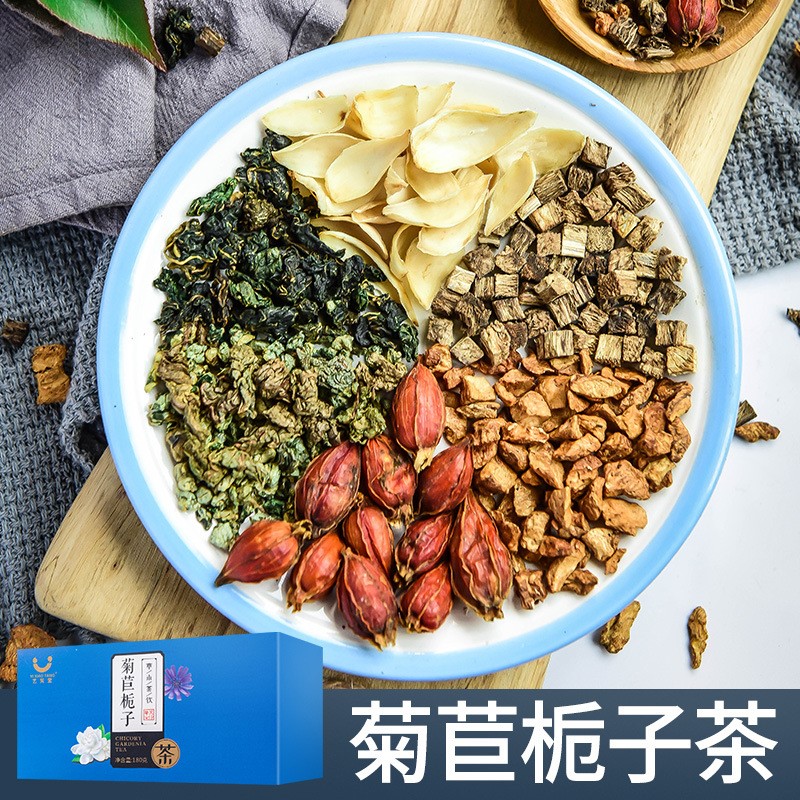 菊苣栀子茶180g葛根桑叶青钱柳叶百合组合茶代用养生茶