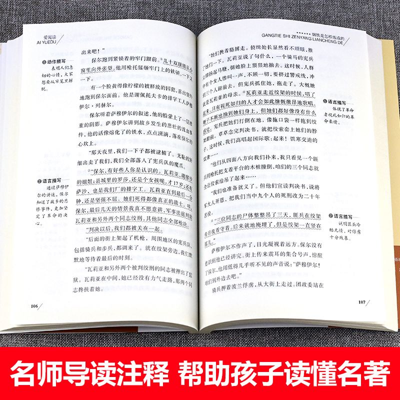 钢铁是怎样炼成的和经典常谈朱自清原著正版八年级下册课外书阅读名著必完整版人教版老师推荐给名校课堂读书侠名人传初中语文书籍-图2