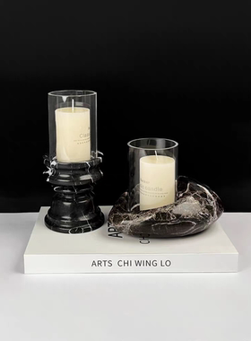 现代简约几何艺术香薰托盘摆件客厅玄关酒店软装家居饰品