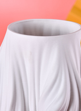 3d现代简约白色陶瓷样板房