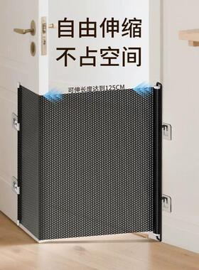 防猫跑出门拦猫神器门宠物阻拦加长伸缩栏免打孔挡猫围栏隔离网狗