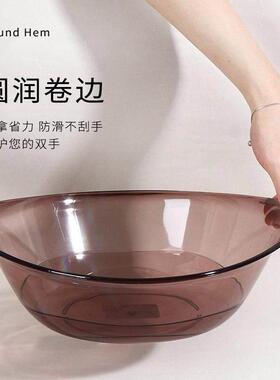 美容院洗脸盆 大号透明压克力盆高档家用塑料洗脸工具元宝小盆子