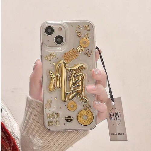 新年立体元宝暴富发财适用一加ACE3 2pro手机壳1+11 10pro滴胶一加9RT 8t 6t创意7tpro保护套ACE竞速防摔软壳 - 图0