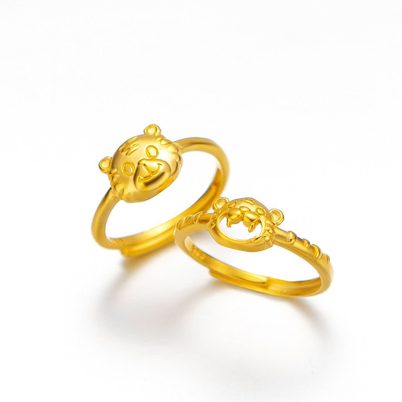 虎年生肖2022年新款潮女活口男对戒 托玛士戒指/指环