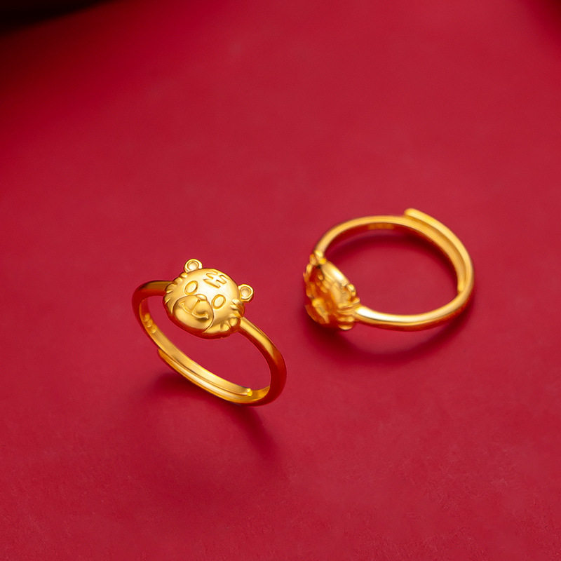 虎年生肖2022年新款潮女活口男对戒 托玛士戒指/指环
