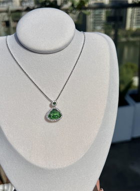 新中式纯银天然危料翡翠