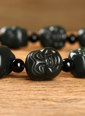 和田玉手持男士款大号佛头