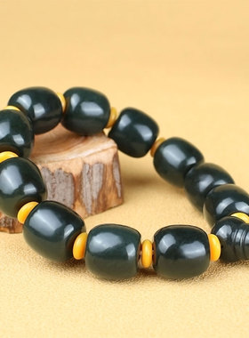 和田玉手链男士款大号石串