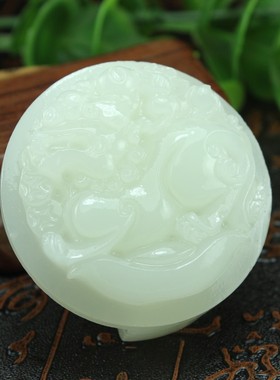 阿富汗白玉皮带扣男款貔