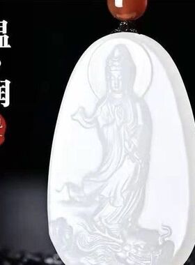 新疆和田色羊脂白玉乘龙