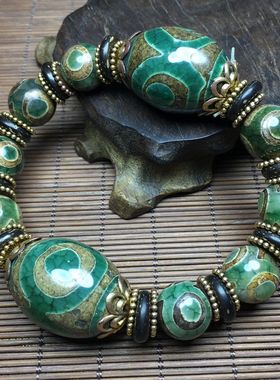 九眼天珠手串一线药师链