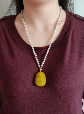 转运黄龙色生肖属猪本命佛阿弥陀佛吊坠蛇年吉祥物本命年保平安