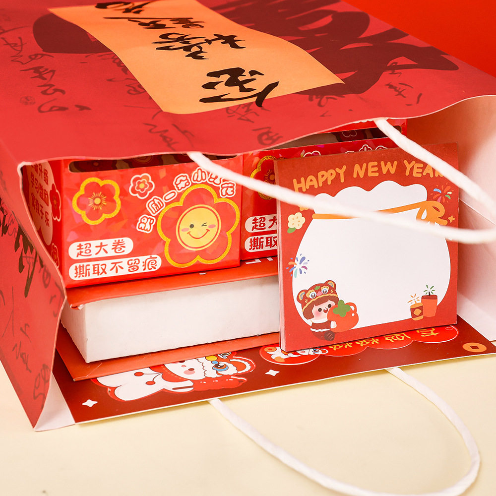Inspirational text gift bag student exam graduation season gift packaging bag red festive tutoring bag