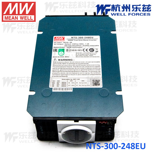明纬NTS-300-212UN248正弦波逆变器12V24V48V转230V US/AU/UK替TS - 图0