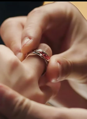 永夜星河戒指子期慕声凌妙同款法器不规则轻奢高级感小众设计情侣