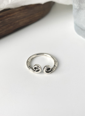 冷淡风大圣悟空金箍棒紧箍咒开口戒指情侣新款小众设计高级食指戒