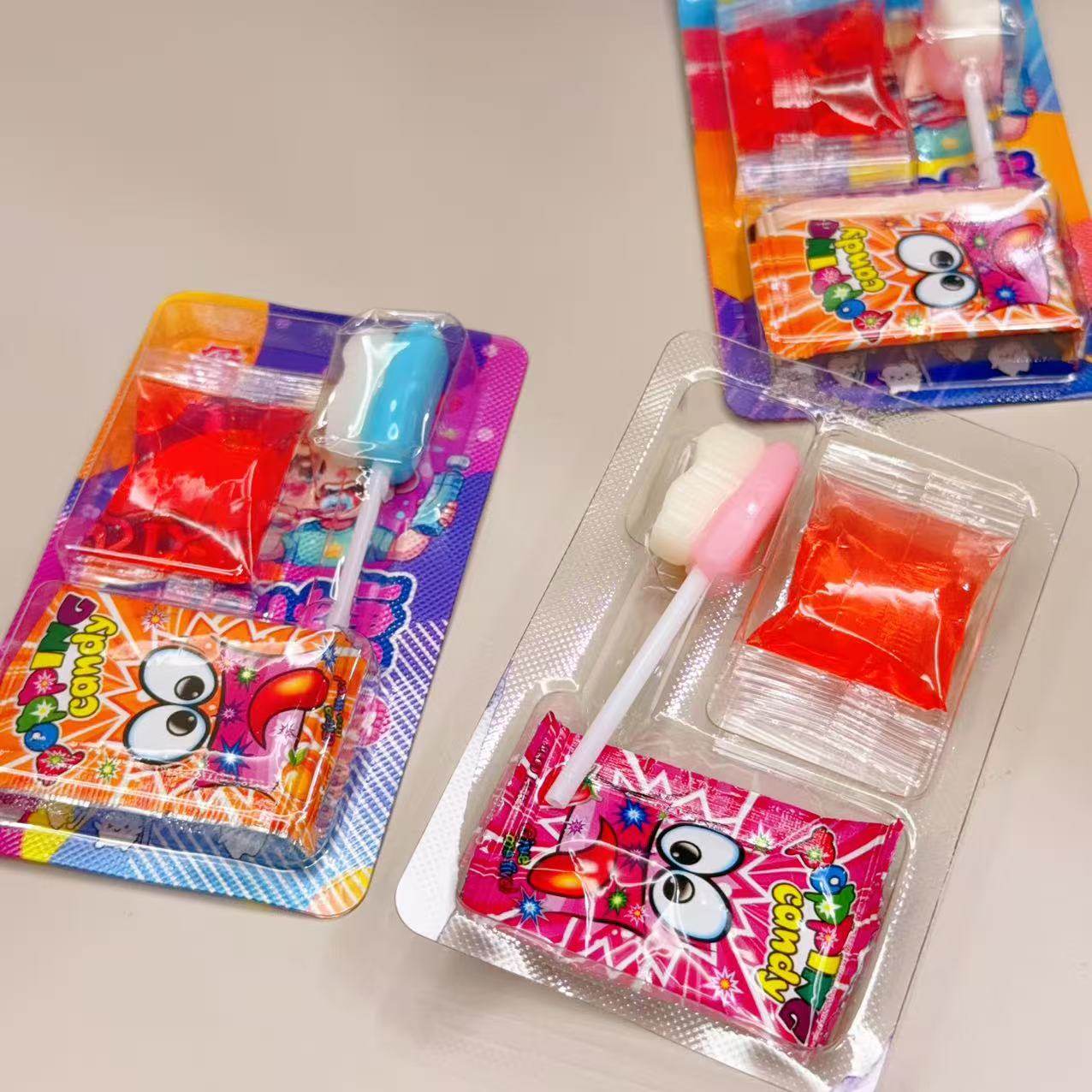 牙刷糖果酱带跳跳糖儿童玩具糖果幼儿园奖励批发热卖小卖部摆地摊,淘宝优惠券,粉丝福利购,淘宝优惠卷