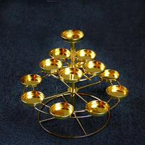 Three layers of 14 lamp frame lotus lotus lotus lamp holder lamp holder Buddha lamp candlestick national supplies