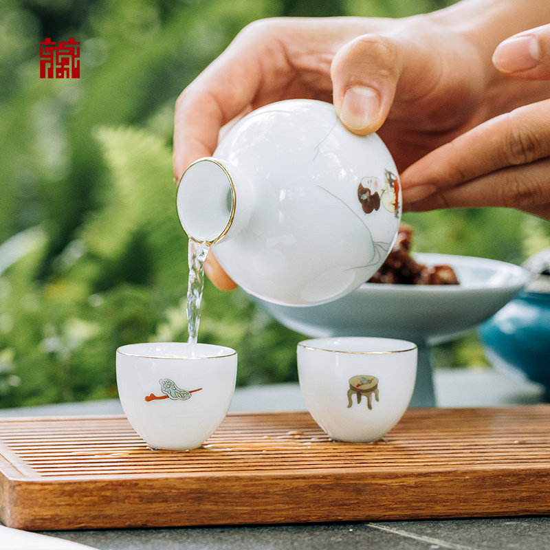 广东省博物馆晓酌酒具套装酒杯分酒器酒杯礼盒国风创意生日礼物
