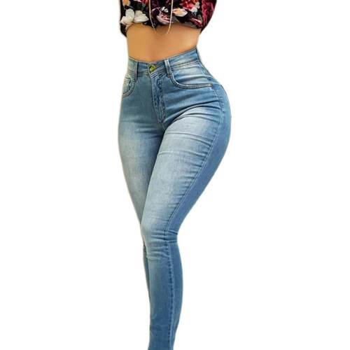 2022fashion jeans women high waist ladies long pants 女裤 - 图3