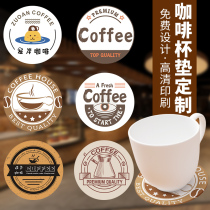 Coffee Shop Cup Cushion Custom Printed Logo Pattern Lemon Tea Mat Nets Red Vin Creative Advertising Bar Tins Wind cards