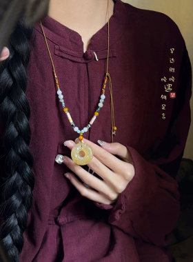 貔貅玉石项链转运招财