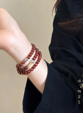 黑檀木天珠手串新中式复古