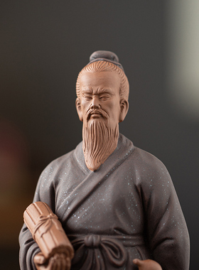 古代医圣张仲景摆件陶瓷历史人物