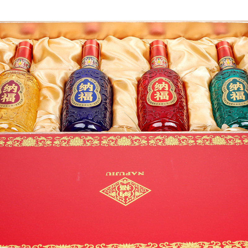 五粮液 纳福 锦绣尊享 52度浓香型白酒 500mL*4瓶礼盒装 天猫优惠券折后￥598包邮（￥1299-701）