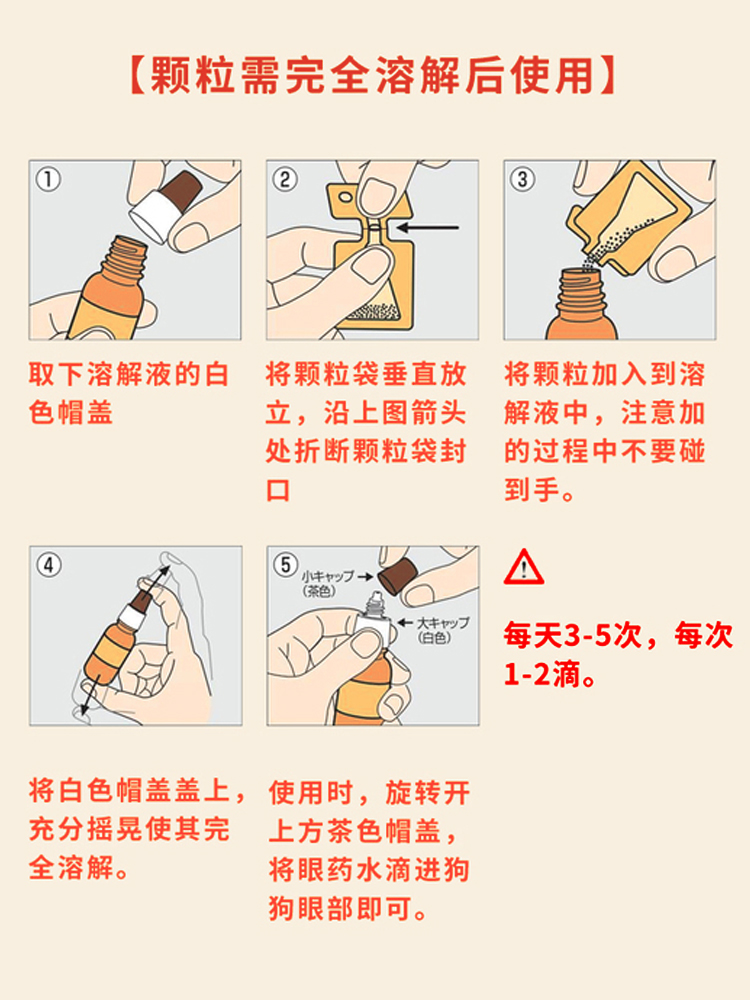 日本千寿滴眼液狗狗白内障宠物专用预防美尼旺猫咪老年犬泰迪比熊 - 图0