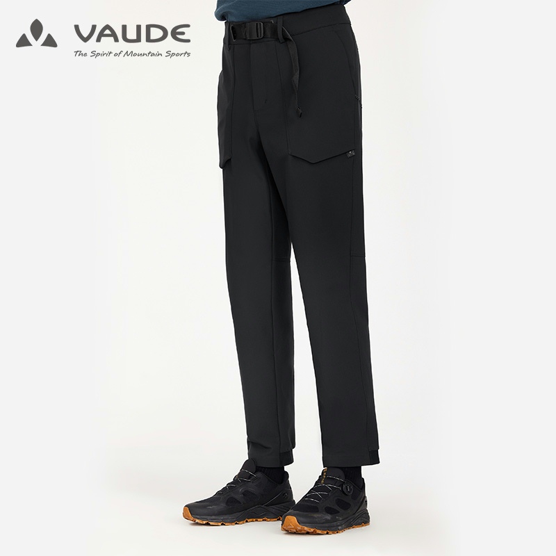 巍德（VAUDE）户外运动秋冬新品男防泼水防风保暖长裤休闲防风裤 - 图0