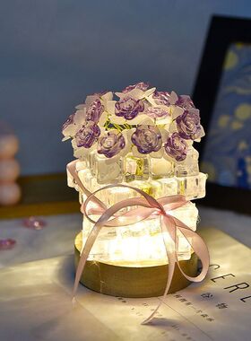 ins风永生玫瑰小夜灯材料包