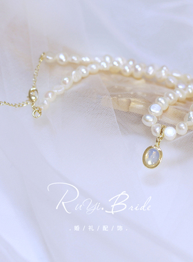 DIY淡水珍珠女简约项链